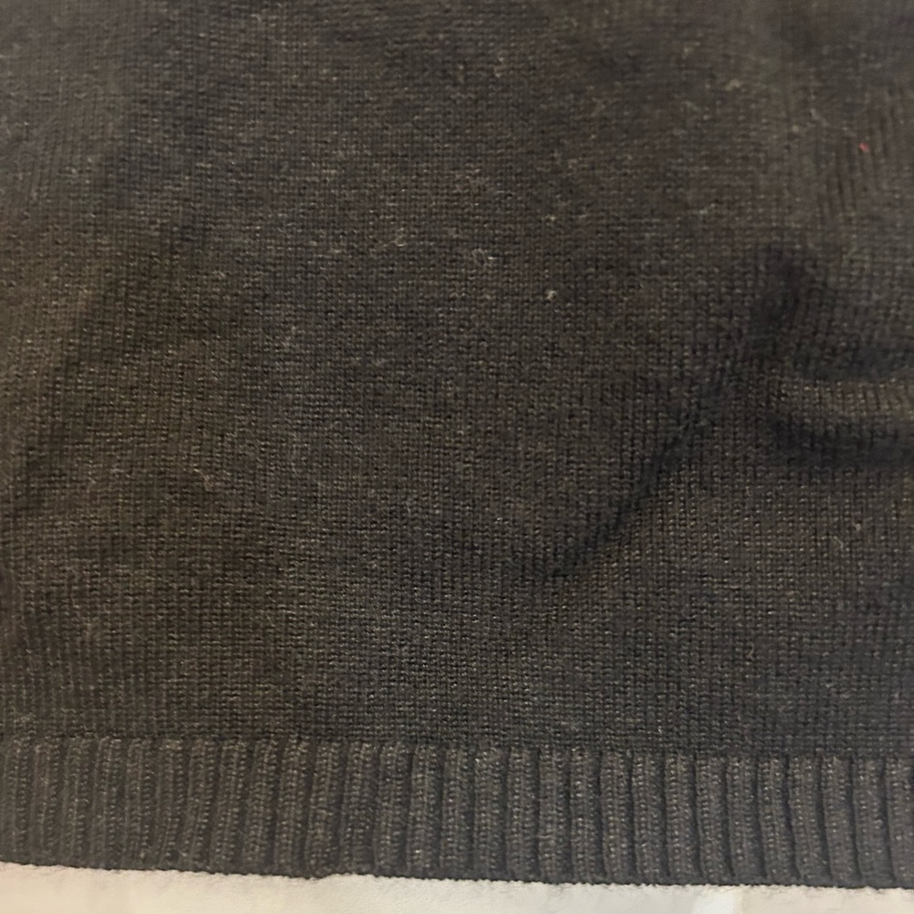 Tribal Black Crew Neck Sweater Shoulder and Side Detail 3/4 Sleeve Size L - Picture 7 of 10